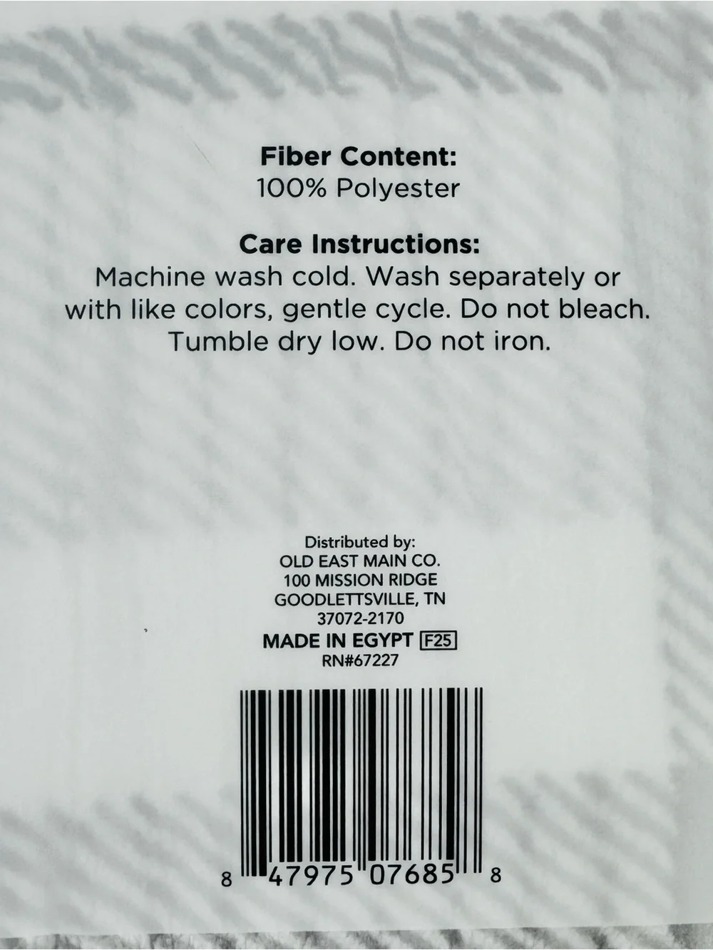 Comfort Bay Plush Plaid King Blanket Super Soft White Gray 104 x 90